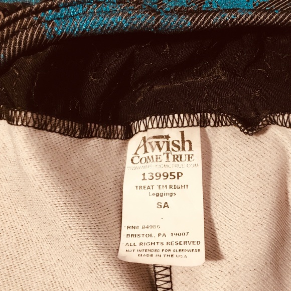 A wish come true turquoise leggings - SA - Picture 2 of 6